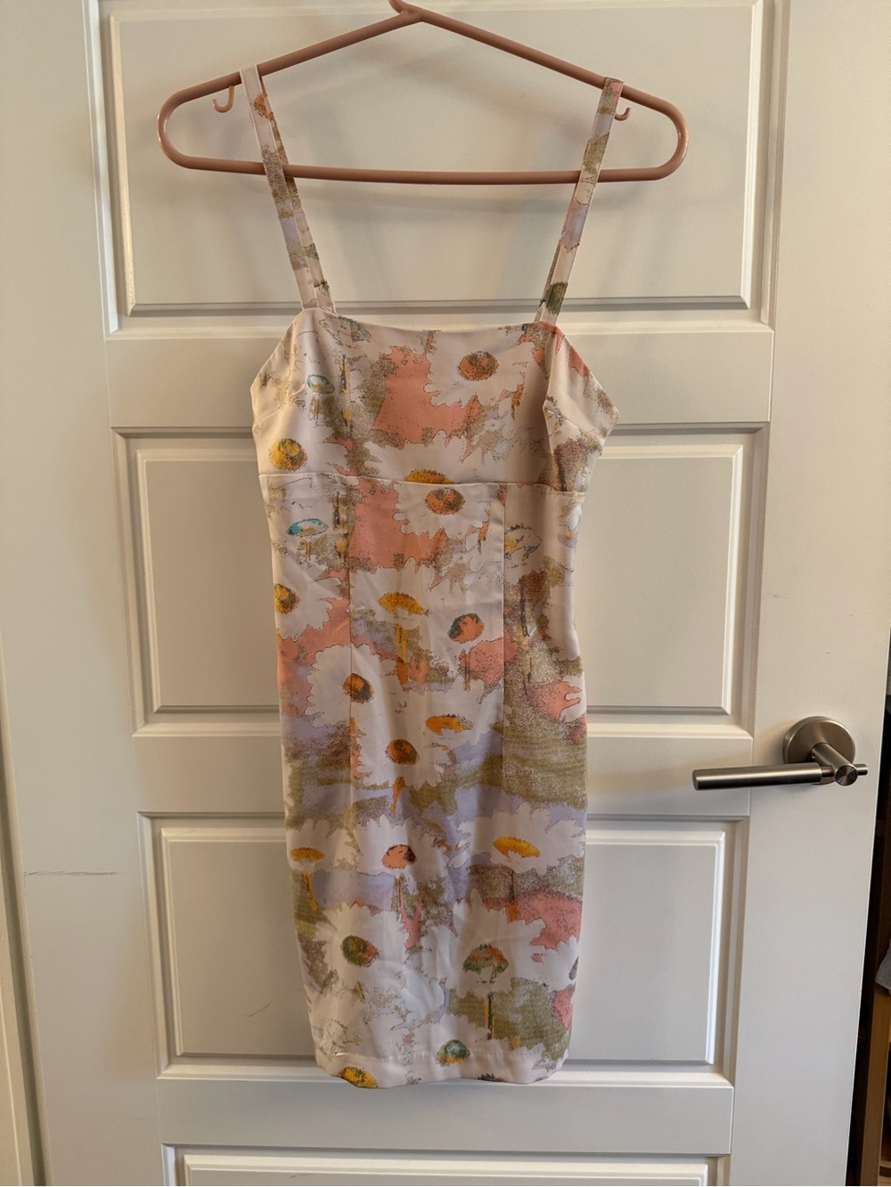 Floral Print urban outfitters Sheath Dress - Pink & Cream